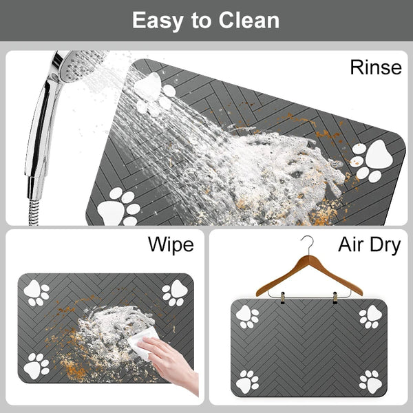 QuickDry Pet Feeding Mat Protector