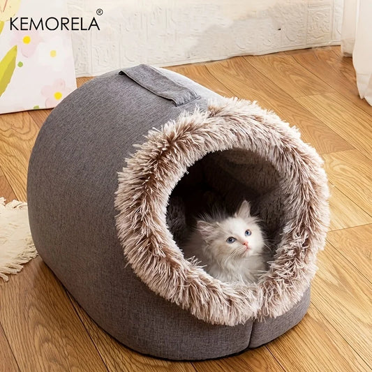 CozyCurl Indoor Cat Cave Bed