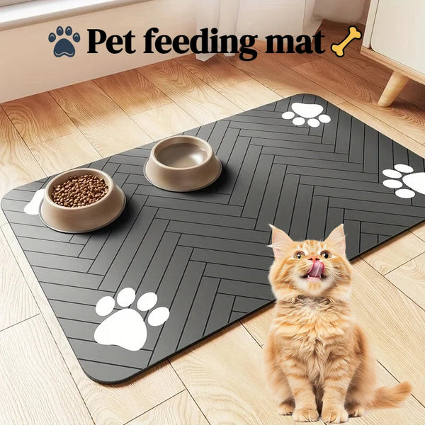 QuickDry Pet Feeding Mat Protector
