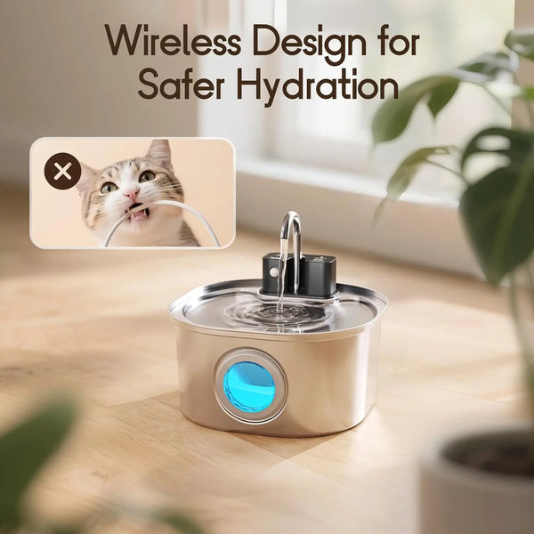 PureFlow Stainless Pet Fountain Auto Refill